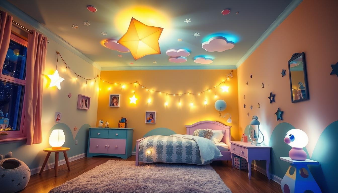 Iluminação de quarto infantil