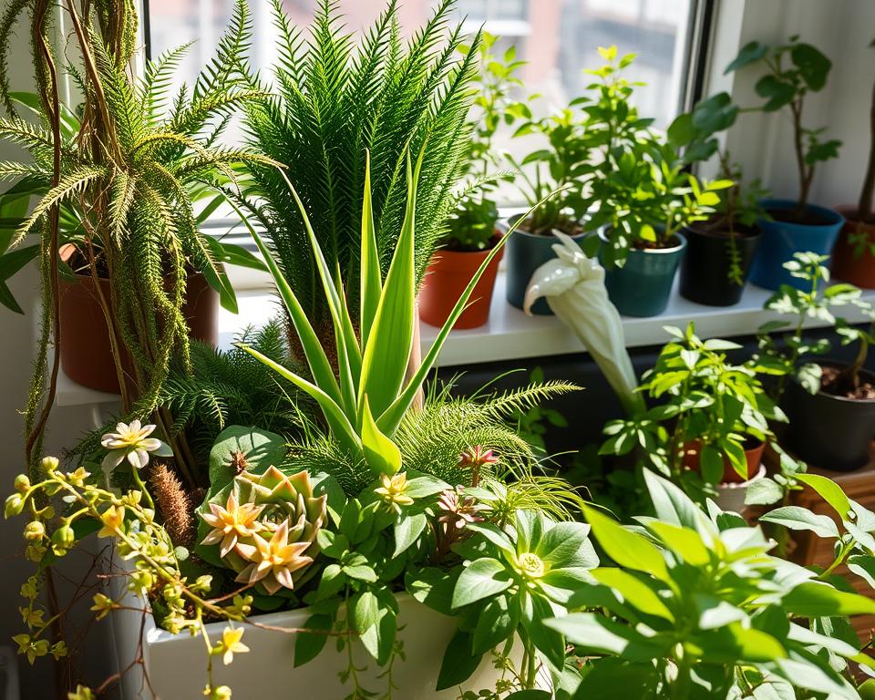 plantas que crescem em pequenos espaços