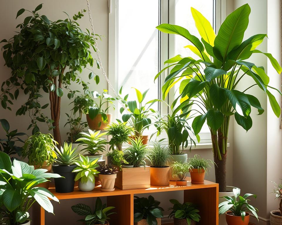 decoração com plantas internas