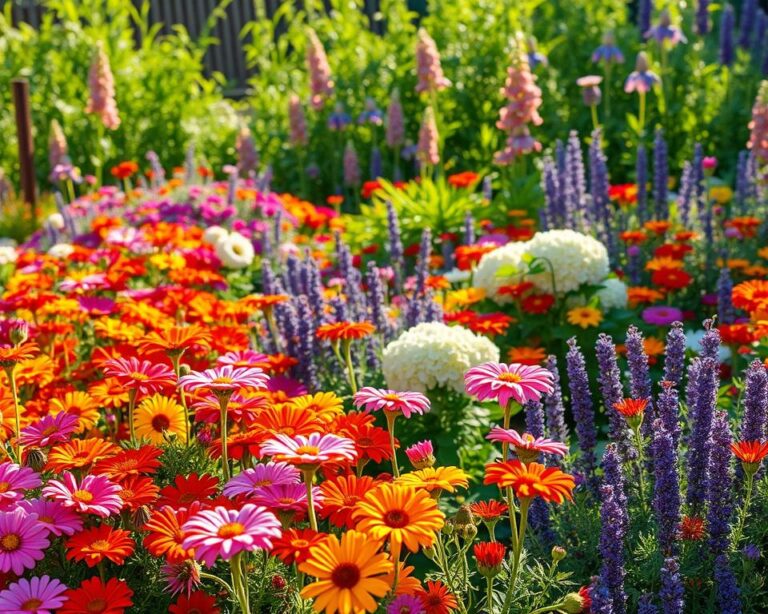 flores perenes para jardim colorido
