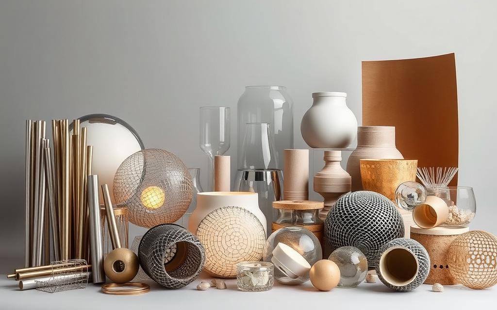 materiais para luminárias