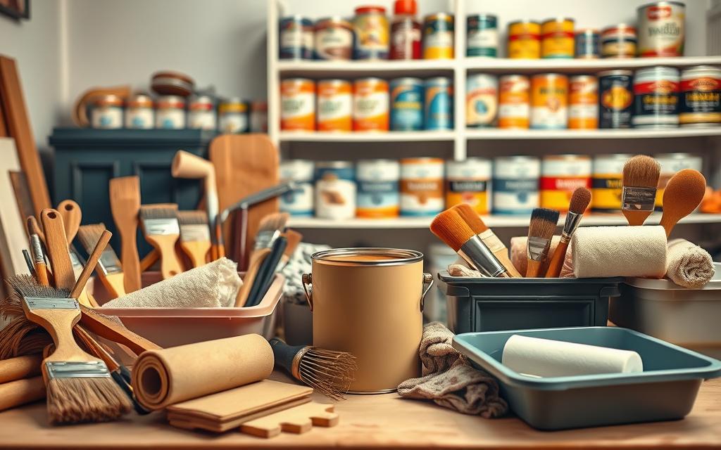 materiais para pintura de móveis