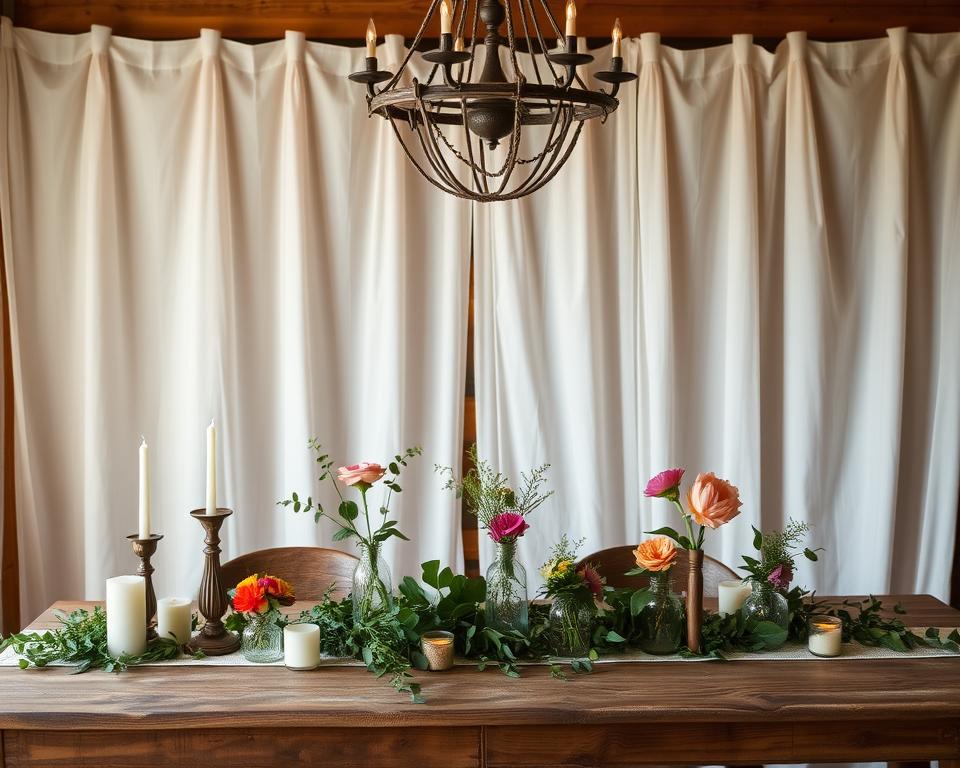 decoração DIY para casamento econômico
