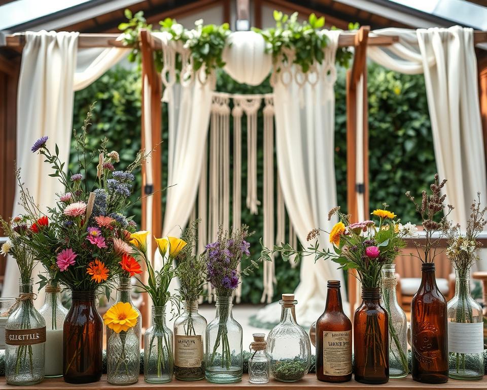decoração barata e criativa para casamento