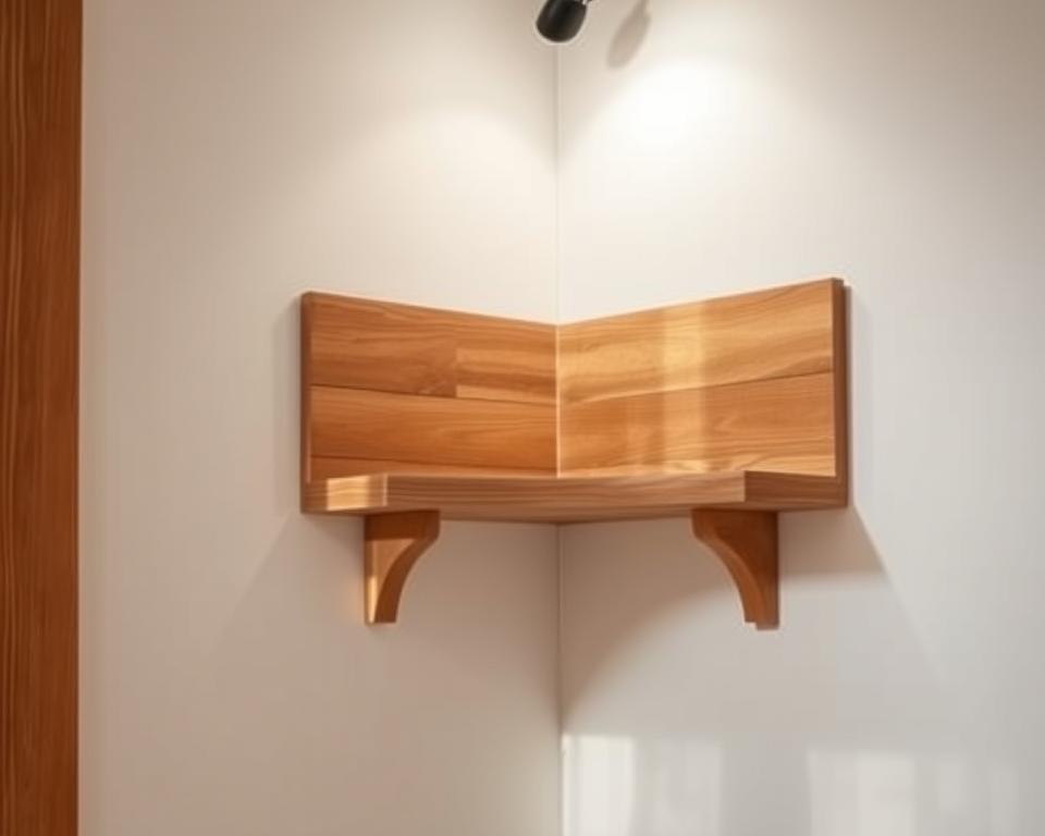 estante de canto feita em casa