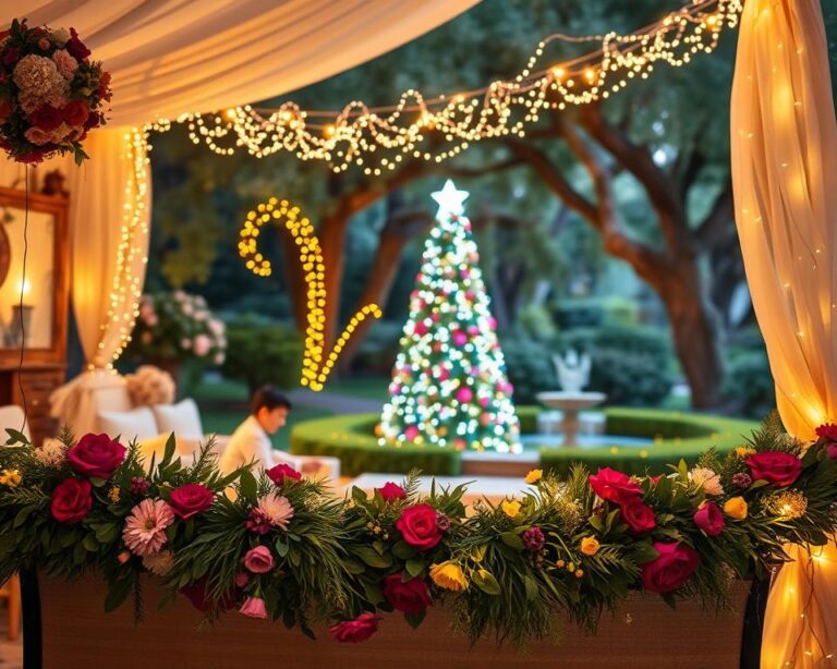 ideias com pisca-pisca para decorar festa