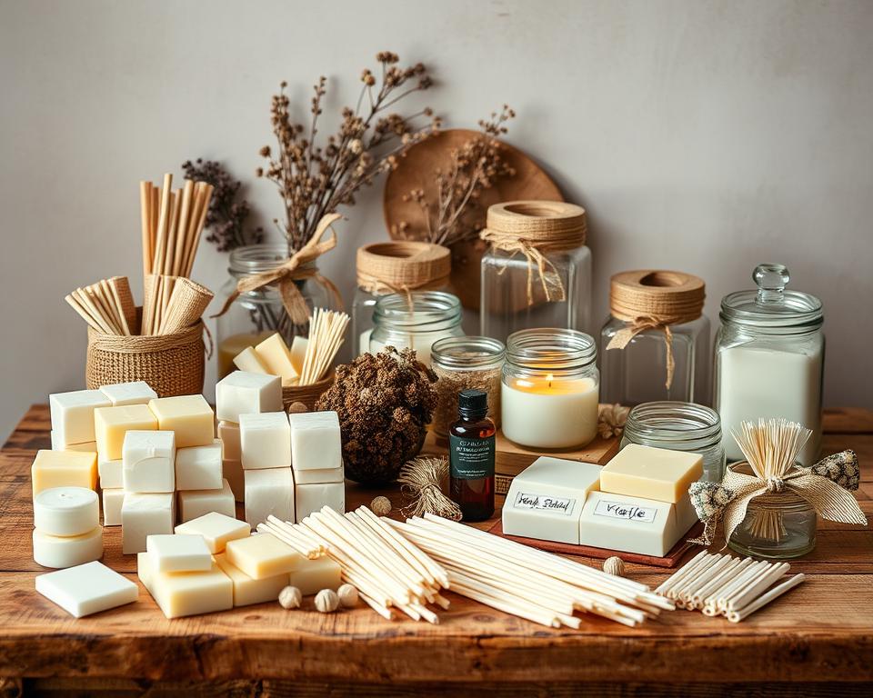 materiais para fazer velas