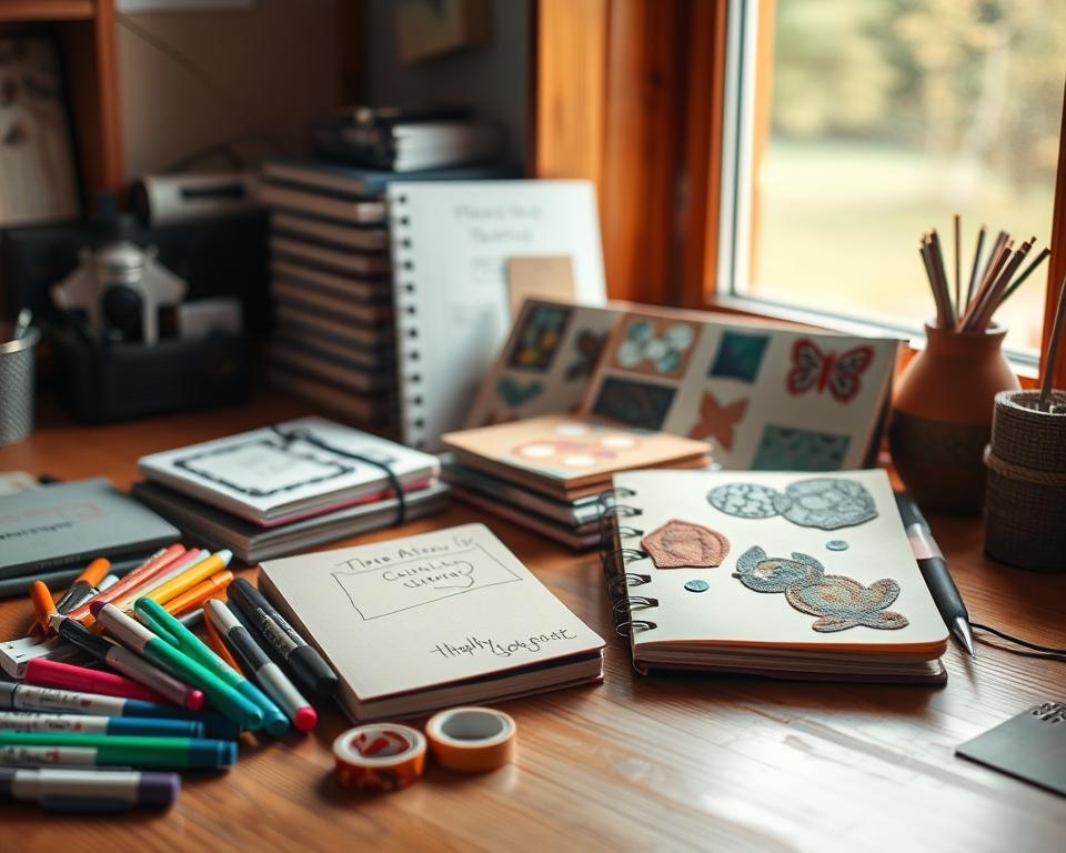 passo a passo para decorar cadernos personalizados