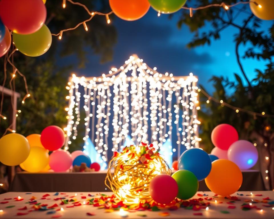 temas de festa que usam pisca-pisca