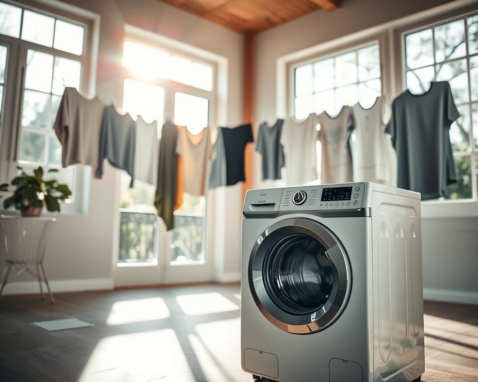 como economizar água na lavagem de roupas