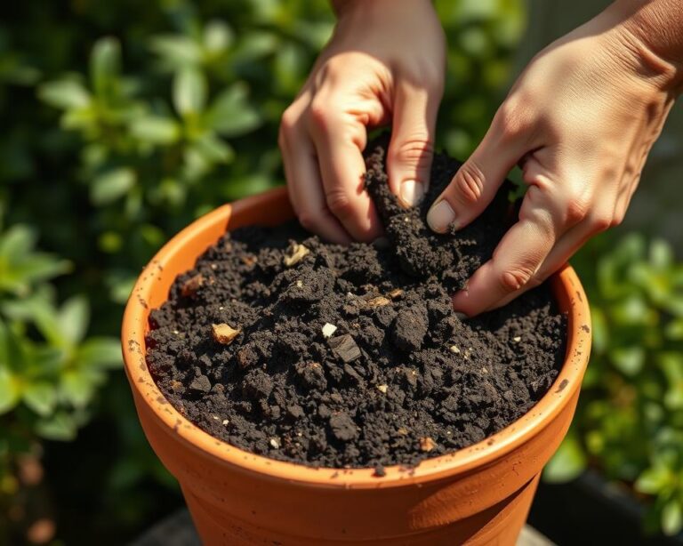como preparar terra fértil para vasos de flores