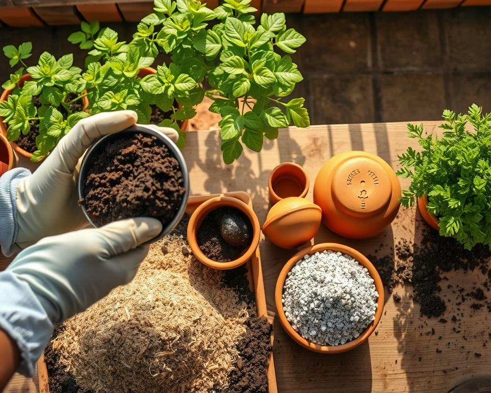 como preparar terra para vasos