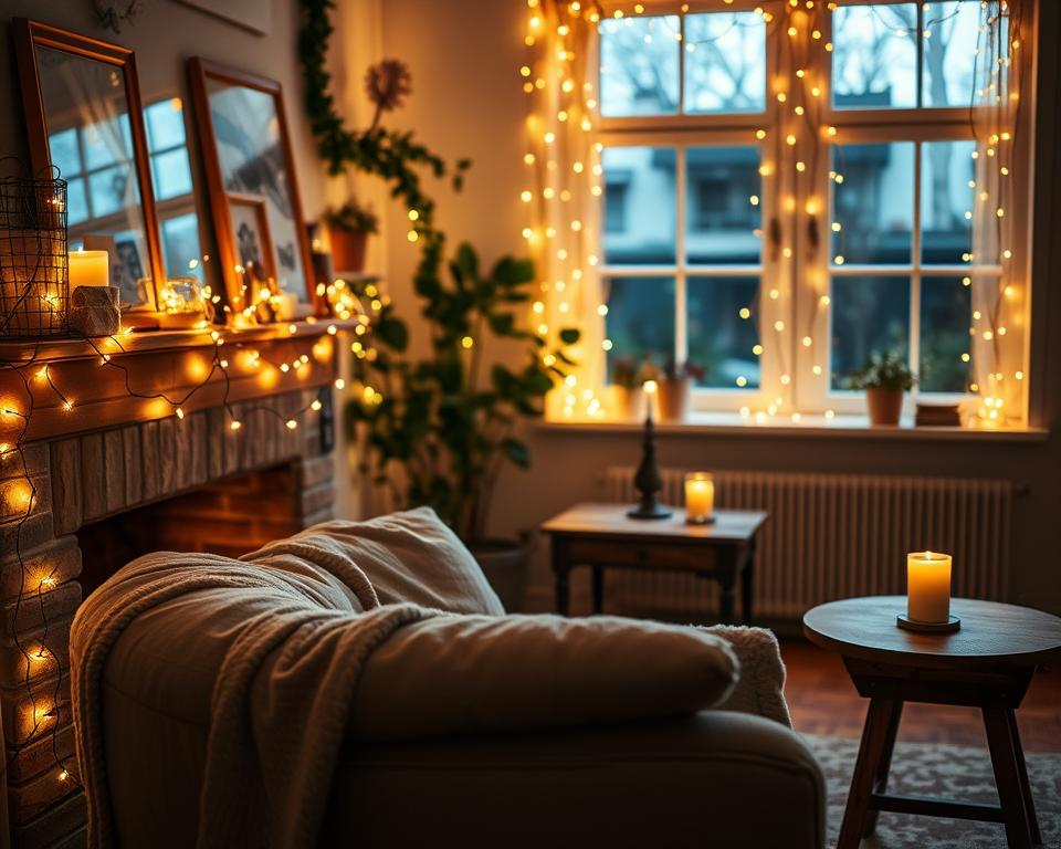 decoração de ambientes com pisca-pisca