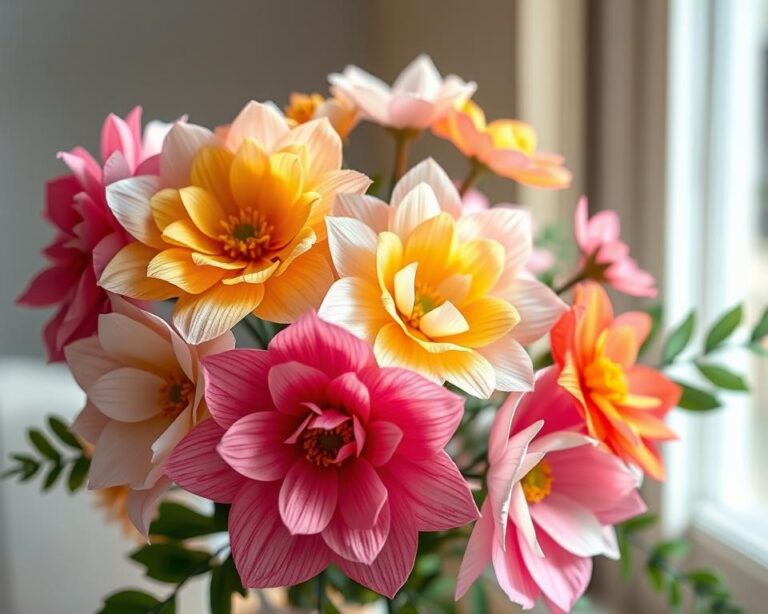 flores de papel crepom decorativas