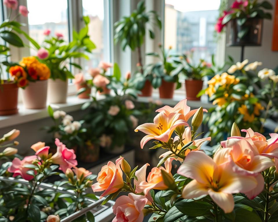 plantio de flores em apartamento