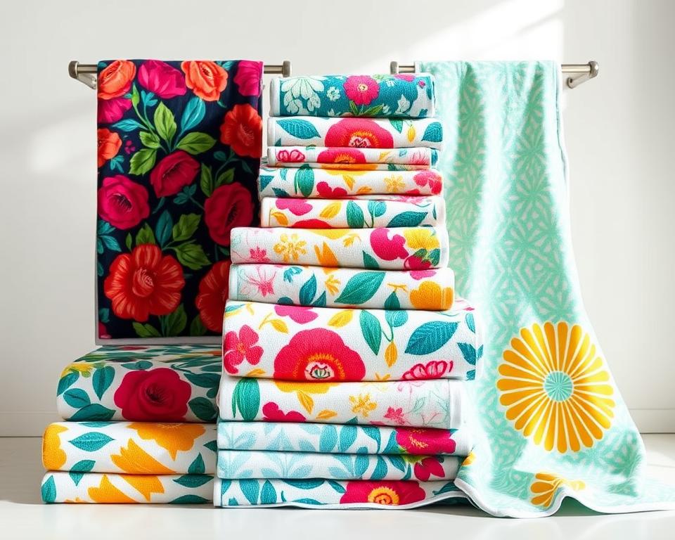tipos de toalhas estampadas