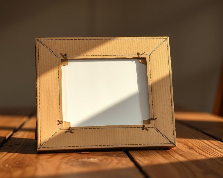 como fazer porta-retratos artesanais com papelão