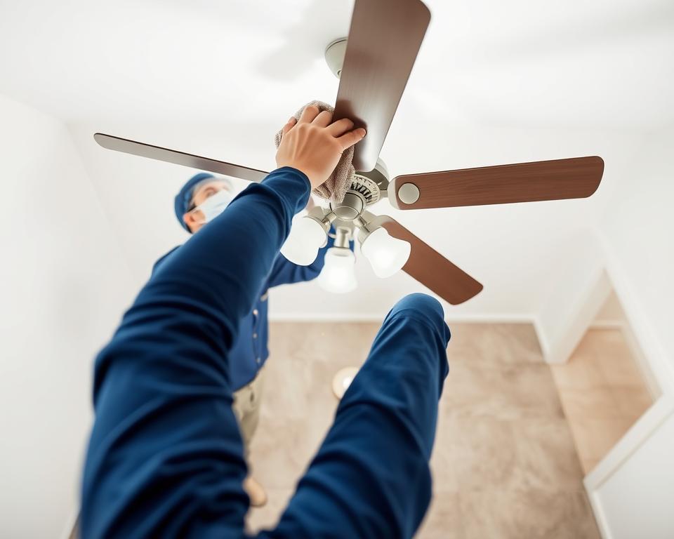 dicas de segurança durante limpeza de ventilador