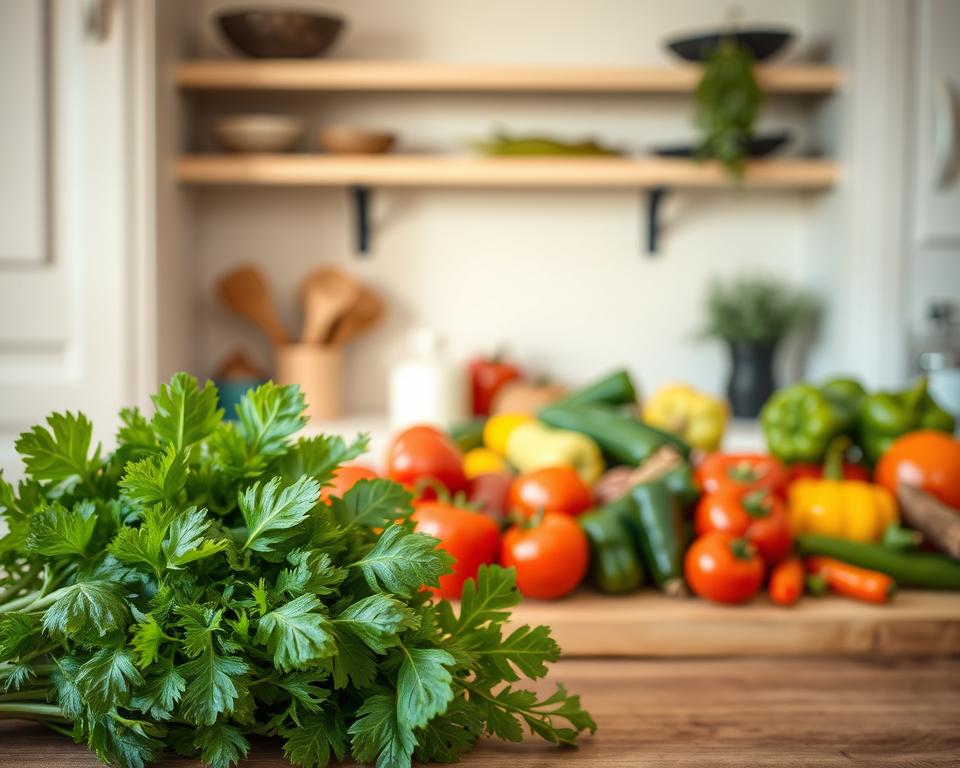 conservação de verduras