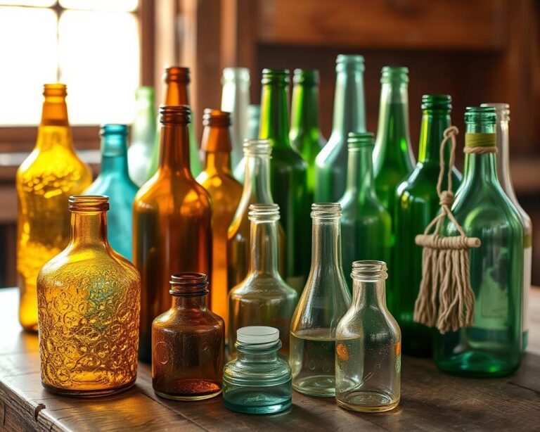 ideias de artesanato com garrafas de vidro recicladas