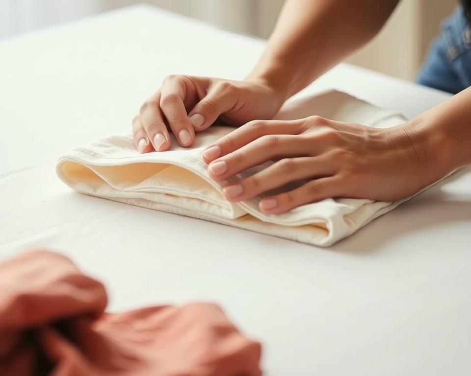métodos para dobrar roupas de forma eficiente