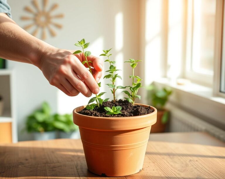 passo a passo para plantar hortelã em vaso